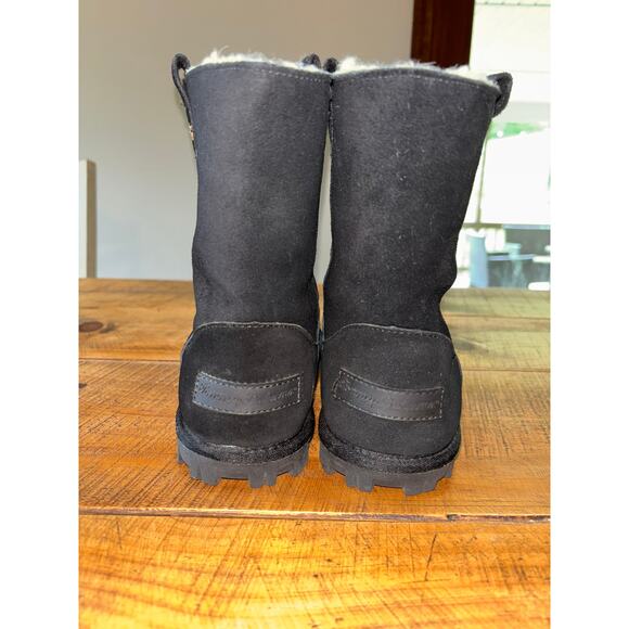 Womens Tommy Bahama Black Fuzzy Winter Fashion Nice Tread Boots Size 8 - Picture 5 of 12